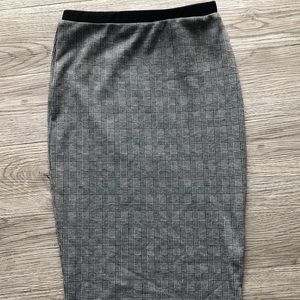 Plaid Pencil Skirt